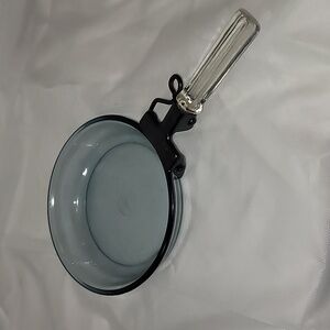 Vintage PYREX Blue Flameware 1940's 7" Skillet #817B w/Glass Handle